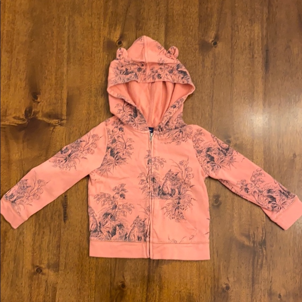 Baby Gap Toddler Girls Size 4 Zipper-down Hoodie